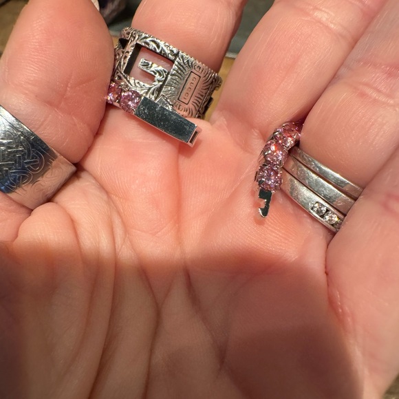 7.4 ctw pink Moissanite tennis bracelet - Picture 5 of 8